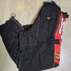 Proto By Dye Paintball Cargo Pants Mens L 34-38 Padded Knee Black Red Adjustable